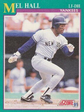 Mel Hall - Score '91 MLB Baseball Card